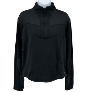 Columbia Titanium Sweatshirt WMNS M Black 1/4 Zip Athletic Mock Neck Athleisure